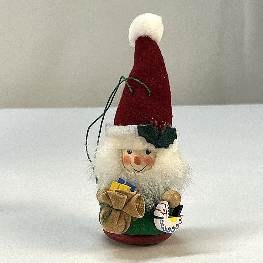 VTG Christian Ulbricht Bobblehead Teeter Man Santa Clause 5" Dwarf Ornament Rare - Picture 3 of 5